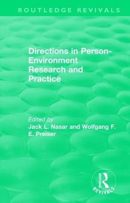 Directions in Person-Environment Research and Practice book
