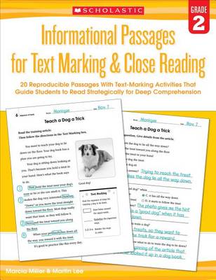 Informational Passages for Text Marking & Close Reading: Grade 2 book