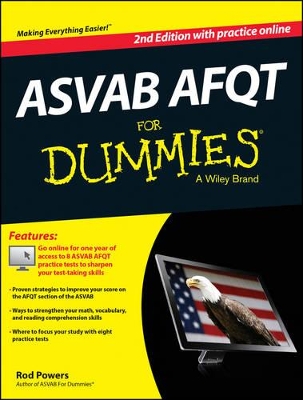 ASVAB AFQT For Dummies, with Online Practice Tests book