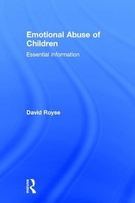 Emotional Abuse of Children book