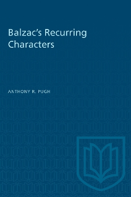 Balzac's Recurring Characters book
