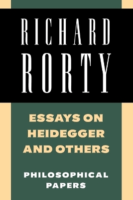 Essays on Heidegger and Others book