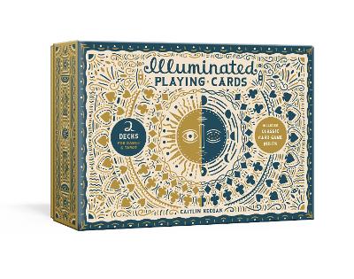 Illuminated Playing Card Set: Two Decks with Game Rules book