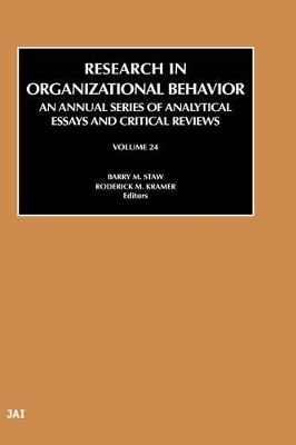 Research in Organizational Behavior by Barry Staw