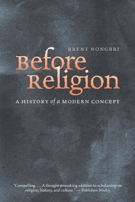 Before Religion book
