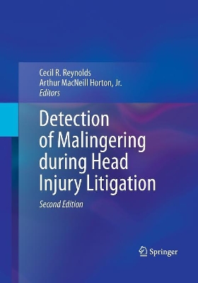 Detection of Malingering during Head Injury Litigation book