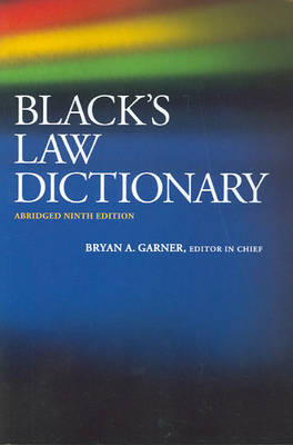 Black's Law Dictionary book