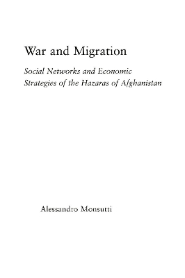 War and Migration by Alessandro Monsutti