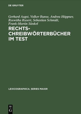 Rechtschreibwörterbücher im Test book