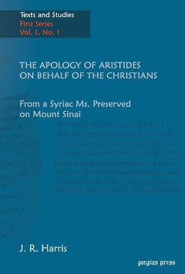 Apology of Aristides on Behalf of the Christians book