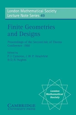Finite Geometries and Designs book