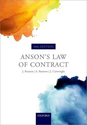 Anson's Law of Contract by Jack Beatson FBA