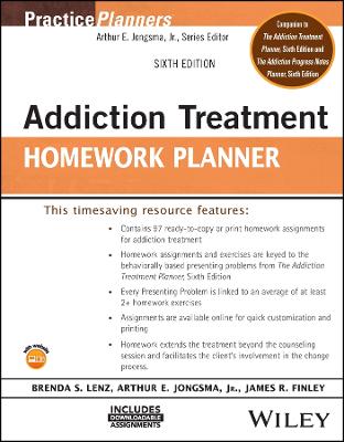 Addiction Treatment Homework Planner by James R. Finley