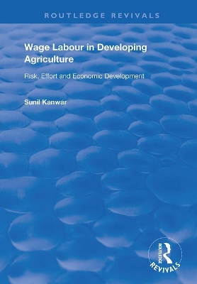 Wage Labour in Developing Agriculture: Risk, Effort and Economic Development book