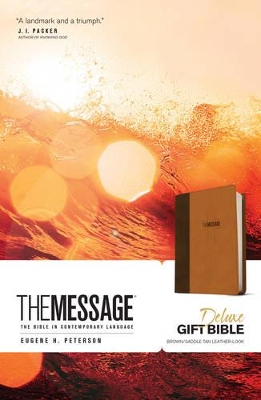 Message Deluxe Gift Bible, Brown book