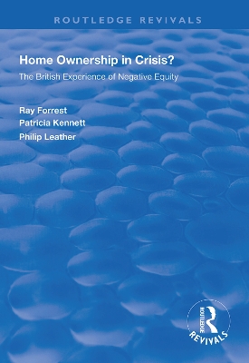 Home Ownership in Crisis?: The British Experience of Negative Equity book