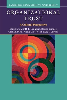 Organizational Trust book