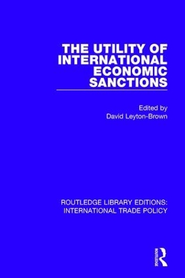 Utility of International Economic Sanctions book