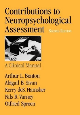 Contributions to Neuropsychological Assessment book