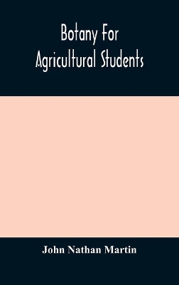 Botany for agricultural students book