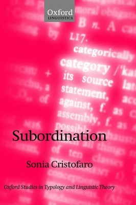 Subordination by Sonia Cristofaro