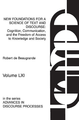 New Foundations for a Science of Text and Discourse book