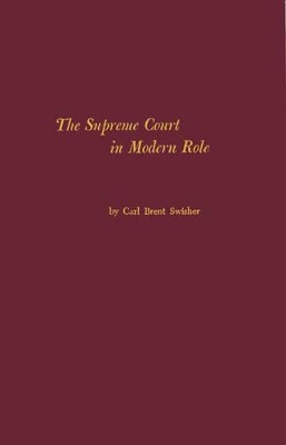 Supreme Court in Modern Role book