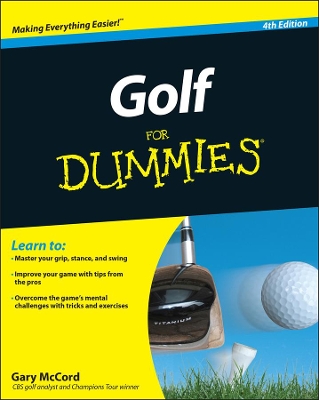 Golf For Dummies by Gary McCord