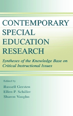 Contemporary Special Education Research book