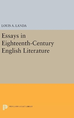 Essays in Eighteenth-Century English Literature book