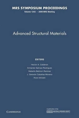 Advanced Structural Materials: Volume 1243 book