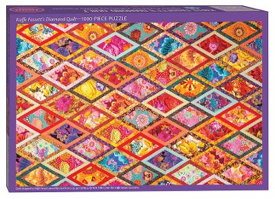 Kaffe Fassett’s Diamond Quilt Jigsaw Puzzle: 1000 Pieces, Dimensions 29.5˝ x 19.7˝ book