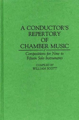 Conductor's Repertory of Chamber Music book