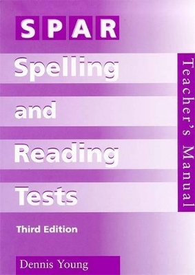 SPAR Spelling & Reading Tests Manual book
