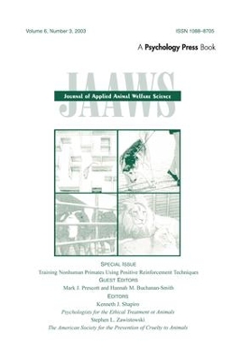 Training Nonhuman Primates Using Positive Reinforcement Techniques by Mark J. Prescott