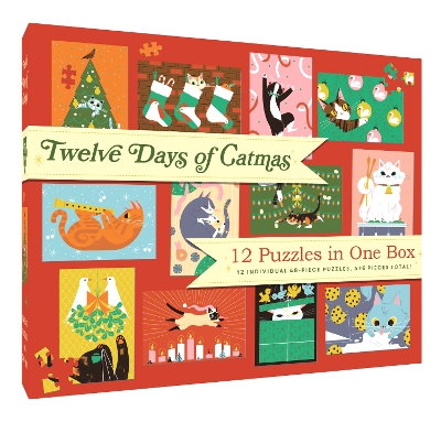 12 Puzzles in One Box: Twelve Days of Catmas book