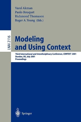 Modeling and Using Context by Paolo Bouquet