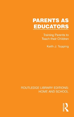 Parents as Educators book