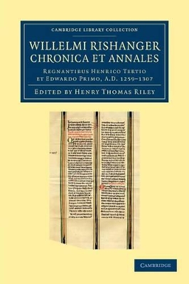 Willelmi Rishanger chronica et annales book