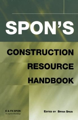 Spon's Construction Resource Handbook book