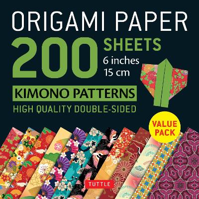 Origami Paper 200 sheets Kimono Patterns 6 (15 cm) book