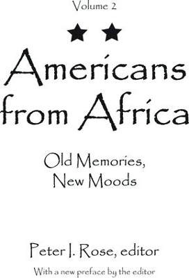 Americans from Africa by Peter I. Rose