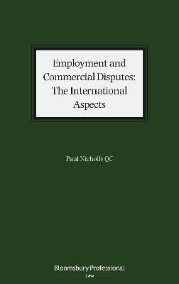 Employment and Commercial Disputes: The International Aspects book