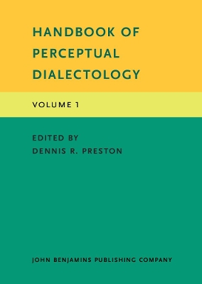 Handbook of Perceptual Dialectology: Volume 1 book