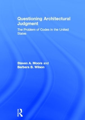 Questioning Architectural Judgment book