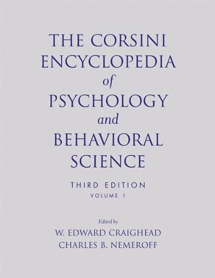 Corsini Encyclopedia of Psychology and Behavioral Science, Volume 1 book