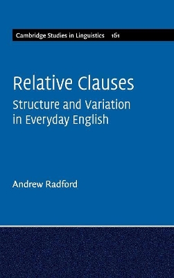 Relative Clauses: Structure and Variation in Everyday English book