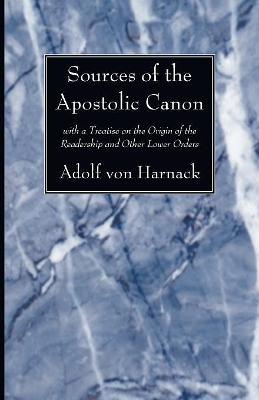 Sources of the Apostolic Canon book