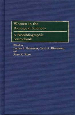 Women in the Biological Sciences book