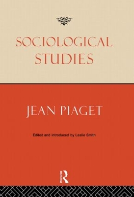Sociological Studies by Jean Piaget